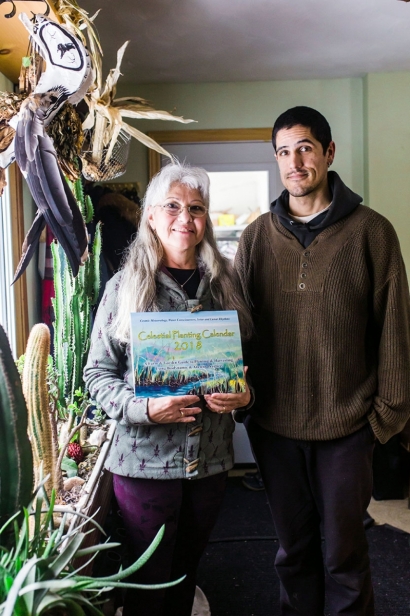 Aric Aguonie and his mother, Kathryn Aunger, have a different approach to farming