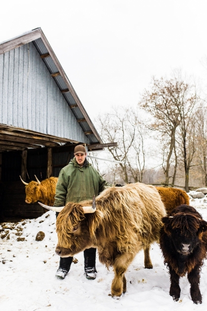 Aric Aguonie had hoped to raise bison on his farm, until he realized they would take too great a toll on the land.